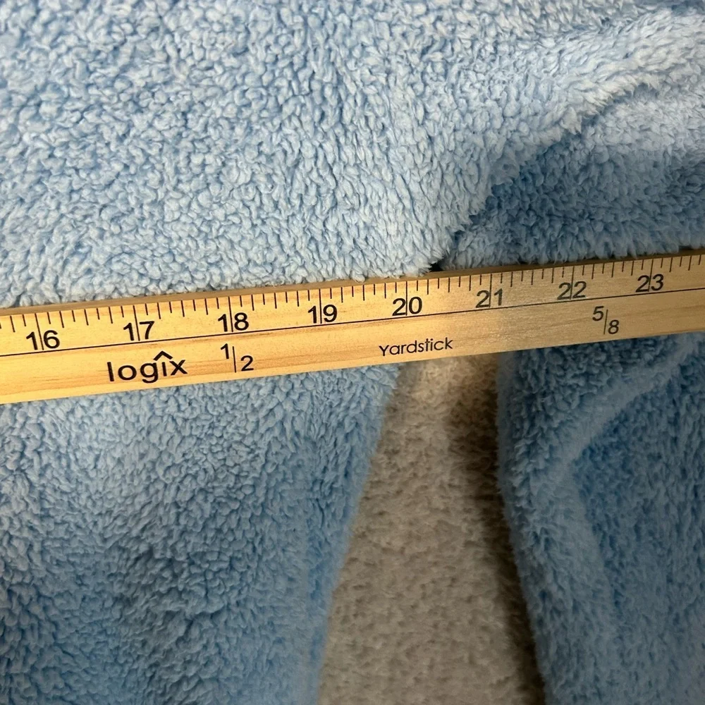 Athleta Girl Light Blue Sherpa Hooded Pullover Sweatshirt Xxl Size 16